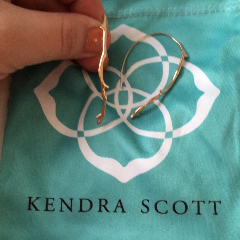 Kendra Scott Huxley Rose Gold Threader Earrings